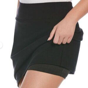 NWT Rafaella Women's Wide Waistband Stretch Pull on Style Skort Size Small Black